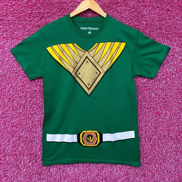 Power Rangers Green Dragon Power Ranger Armor Costume Tee Small - Picture 1 of 4